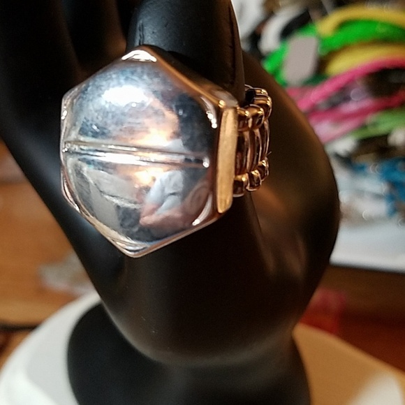 Bolt Silver Elastic Ring Adjustable - Picture 1 of 2